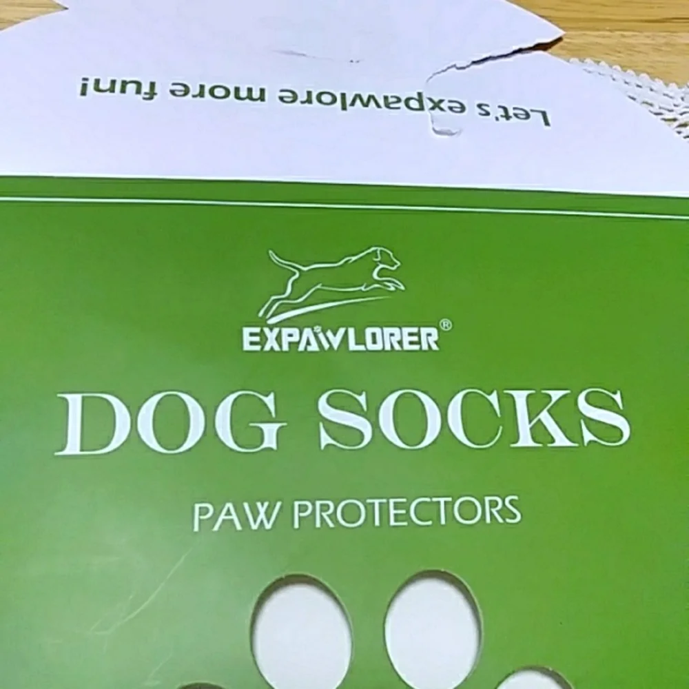 Expawlorer Velcro Close Anti-Slip Dog Socks